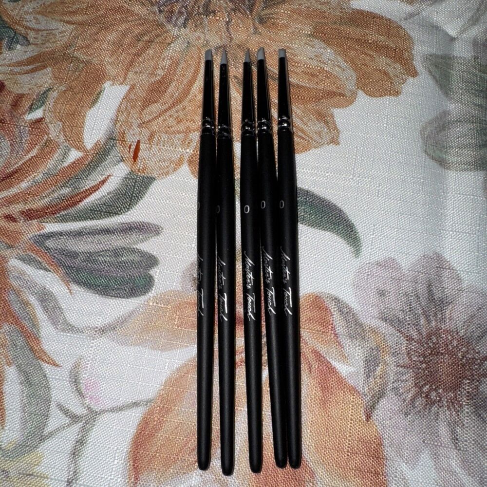 Lot of 5 Master Touch Shade Brushes Size 0 Rubber Tips Various Shapes EUC